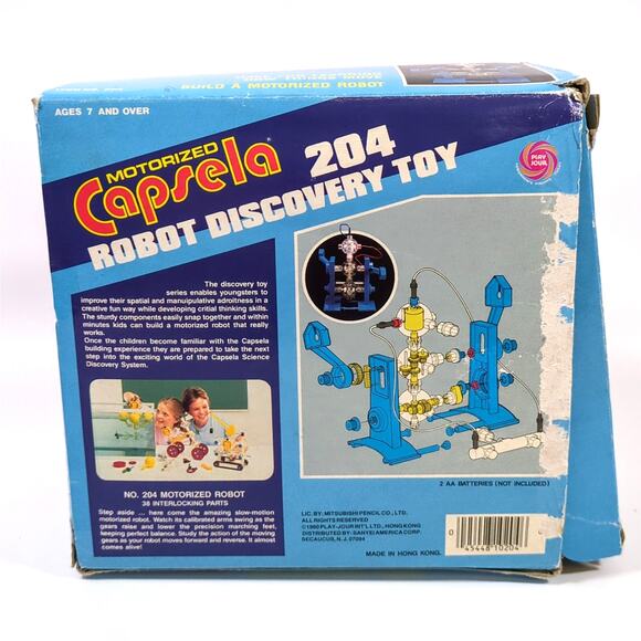 Vintage 1990 Capsela 204 Motorized Science Robot Discovery Toy 7+ No Instruction - Picture 6 of 8